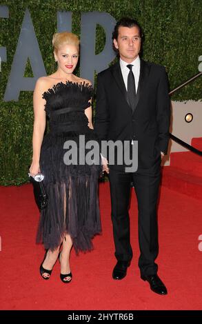 Gwen Stefani and Gavin Rossdale attending the Vanity Fair Oscar Party 2009, held at the Sunset Tower Hotel, Los Angeles. Stock Photo