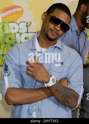 Usher at Nickelodeon's 22nd Annual Kids Choice Awards held at UCLA's Pauley Pavilion, Westwood. Stock Photo