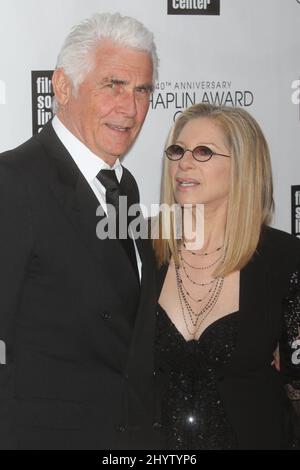 James Brolin and Barbra Streisand attend the Film Society of Lincoln Center's 40th Anniversary Chaplin Award Gala honoring Barbra Streisand at Avery Fisher Hall in New York City on April 22, 2013.  Photo Credit: Henry McGee/MediaPunch Stock Photo