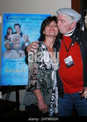 Adrienne Barbeau and Seymour Cassel at the 10th Anniversary Celebration of the Lake Arrowhead Film Festival held at the Lake Arrowhead Resort. Stock Photo