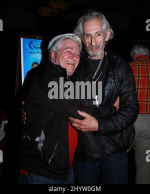 Seymour Cassel (left) and Larry Hankin at the 10th Anniversary Celebration of the Lake Arrowhead Film Festival held at the Lake Arrowhead Resort. Stock Photo