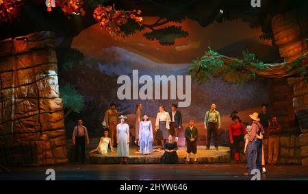 Sha-Kon-O-Hey! musical premiere at Dollywood Celebrating the 75th Anniversary of the Great Smoky Mountain National Park, Dollywood, Tennessee. Stock Photo