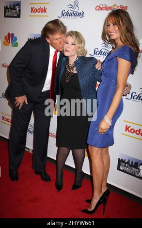 Donald Trump and Joan Rivers at "The Celebrity Apprentice" Live Season