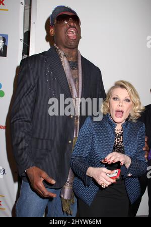Dennis Rodman and Joan Rivers at "The Celebrity Apprentice" Live Season