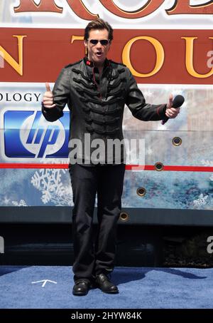 Jim Carrey at a Press Conference for Disney's Christmas Carol held at Union Station, Los Angeles, USA Stock Photo