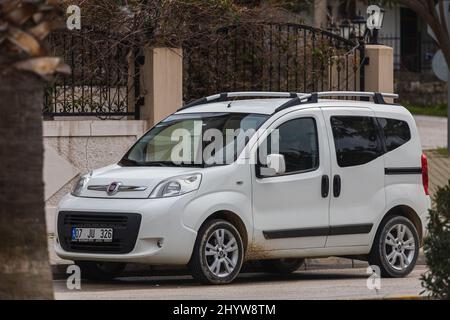 Side, Turkey, March 03, 2022-White Fiat Fiorino 8157297 Stock