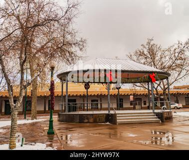 Christmas decoration on the street, Pueblo, Colorado, USA Stock Photo ...