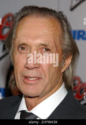 April 8, 2004 Hollywood, Ca. David Carradine, Date & Daughters 'Kill Bill Vol. 2' Premiere Held At The Arclight Cinerama Dome Stock Photo