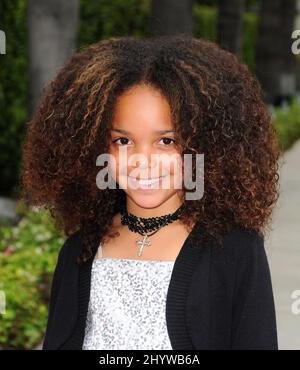 Jadagrace arriving to the 'Imagine That' premiere held on the Paramount Studios Lot in Hollywood, California. Stock Photo