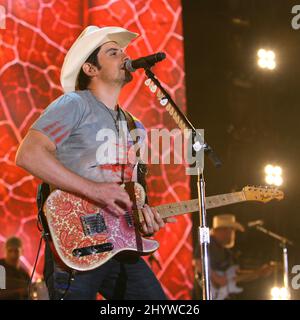 Brad Paisley performs at the CMA Music Festival 2009 held at the LP Field in Nashville, USA Stock Photo