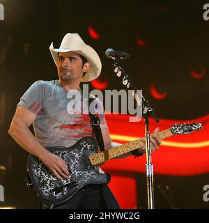 Brad Paisley performs at the CMA Music Festival 2009 held at the LP Field in Nashville, USA Stock Photo