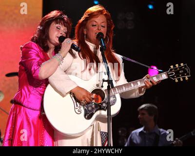 Naomi Judd and Wynonna Judd performing at the CMA Music Festival 2009 held at the LP Field, Nashville, USA. Stock Photo