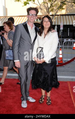 Kieran Mulroney and Michele Mulroney at the 'Paper Man' World Premiere at the Los Angeles Film Festival held at the Mann Village Theatre in Los Angeles, USA Stock Photo
