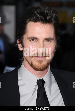 Christian Bale at the premiere of 'Public Enemies' at the Mann Village Theatre in Hollywood, California. Stock Photo