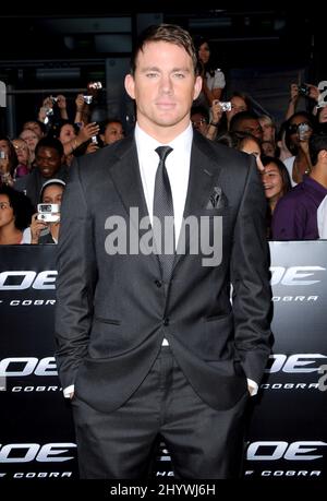 Channing Tatum during a special screening of the new movie from Paramount Pictures 'G.I. Joe: The Rise of Cobra', held at Grauman's Chinese Theatre, on August 6, 2009, in Los Angeles. Stock Photo