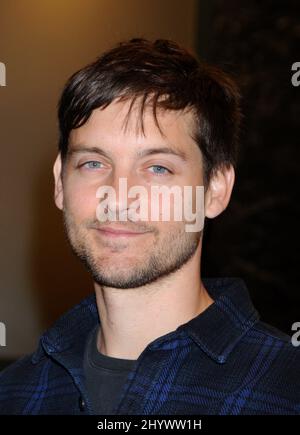 Tobey Maguire at the Los Angeles premiere of 'The Greatest', held at Linwood Dunn, Hollywood. Stock Photo