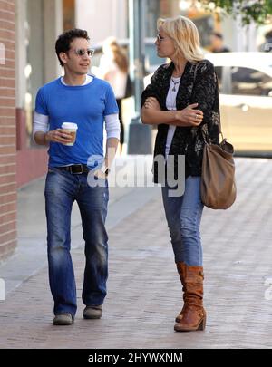 Malin Akerman is seen out and about in Beverly Hills, California Stock Photo