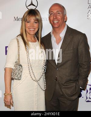 Maria Arena Bell and William J. Bell Jr. during the Los Angeles antique show benefiting P.S. ARTS opening night preview party held at Barker Hangar, Los Angeles Stock Photo