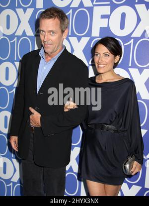 Hugh Laurie and Lisa Edelstein at the 2010 2010 FOX Upfront After Party held at the Wollman Rink in Central Park in New York, USA. Stock Photo