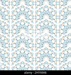 Abstract oriental seamless pattern, colorful tiles, background design - great for textiles, wallpaper, wrapping - vector design Stock Vector