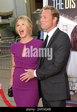 Christina Applegate and fiance Martyn LeNoble during the 'Going The Distance' Los Angeles Premiere held at Grauman's Chinese Theatre, Los Angeles Stock Photo