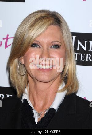 Olivia Newton-John during the '1 A Minute' docudrama premiere screening supporting Susan G. Komen for the Cure held at the Fletcher Jones Auditorium at Woodbury University, California Stock Photo