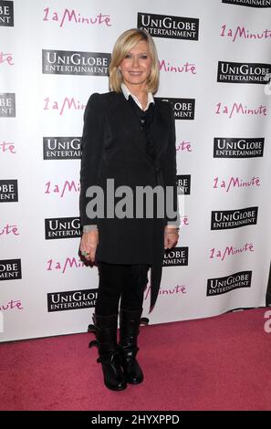 Olivia Newton-John during the '1 A Minute' docudrama premiere screening supporting Susan G. Komen for the Cure held at the Fletcher Jones Auditorium at Woodbury University, California Stock Photo