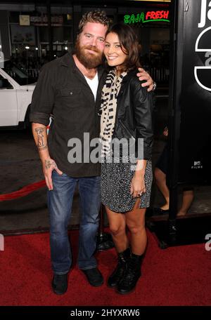 Ryan Dunn at the 'Jackass 3D' premiere held at the Chinese theatre in Los Angeles, USA. Stock Photo