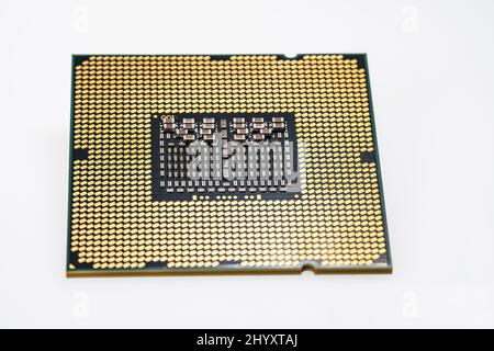 Central Prozessor Unit Close Up Stock Photo