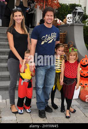 Mark Wahlberg and Rhea Durham at the Halloween Carnival presented by Pottery Barn Kids to benefit Operation Smile at a private residence, Los Angeles. Stock Photo