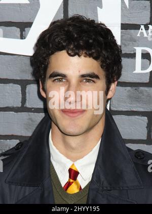 Darren Criss at the 'Harry Potter and the Deathly Hallows: Part 1' New York premiere held at Alice Tully Hall. Stock Photo