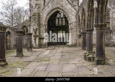 Derelict Church at Heptenstall Stock Photo