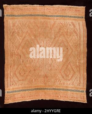 Ceremonial Textile (Tampan). Indonesia, South Sumatra, Lampung, Pasisir people, late 19th century. Textiles. Cotton plain weave and supplementary weft patterning Stock Photo