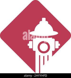 Hydrant icon logo design template vector illustration Stock Vector