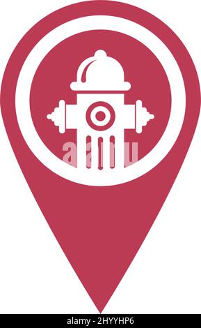 Hydrant icon logo design template vector illustration Stock Vector