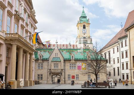 Bratislava town hall Stock Photo