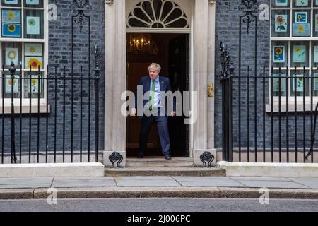 London, England, UK. 15th Mar, 2022. UK Prime Minister Boris Johnson welcomes Prime Minister of Sweden Magdalena Andersson to 10 Downing Street. (Credit Image: © Tayfun Salci/ZUMA Press Wire) Stock Photo