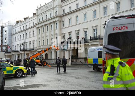 London (UK), 14.03.2022: Squatters Occupy The House Of Russian Oligarch ...