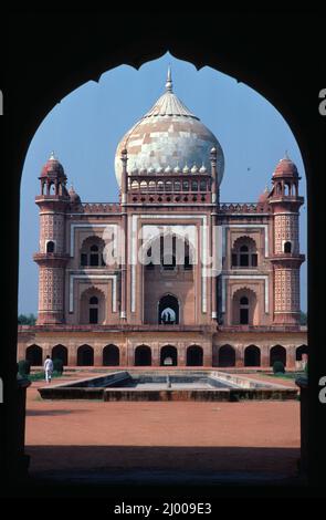 India. Delhi. Humayun's tomb. Stock Photo