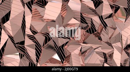 Abstract mosaic polygon texture for background Stock Photo
