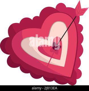 Isolated heart shape with an arrow icon Vector Stock Vector Image & Art ...