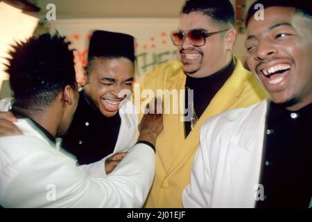 New Jersey Teaneck Heavy D & the Boyz,Black rap group music hip hop singers performers, Stock Photo