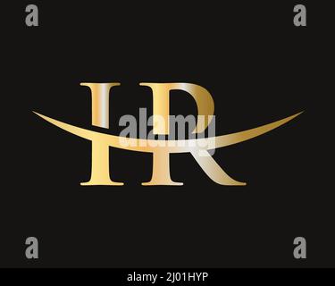 Initial Monogram Letter IR Logo Design Vector. IR Logo Design Template Stock Vector