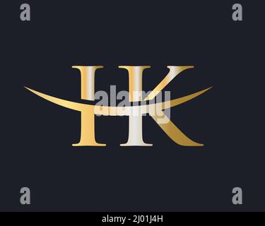Initial Monogram Letter IK Logo Design Vector. IK Logo Design Template Stock Vector