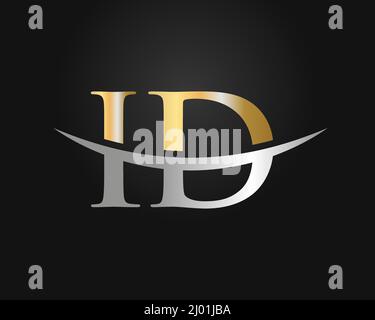 Initial Monogram Letter ID Logo Design Vector. ID Logo Design Template Stock Vector