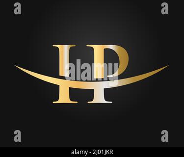 Initial Monogram Letter IP Logo Design Vector. IP Logo Design Template Stock Vector