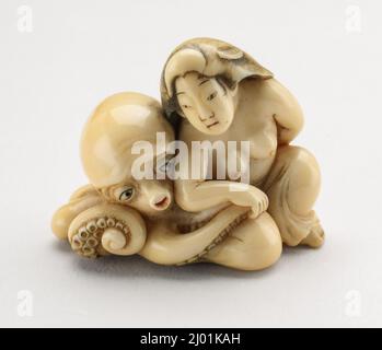 Octopus Inlay Octopus. Japan, mid-19th century. Costumes; Accessories. Ivory with ...