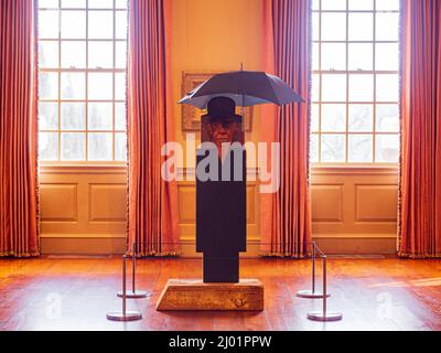 Tulsa, FEB 26 2022 - Interior view of the main building of Philbrook Museum of Art Stock Photo