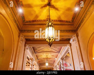 Tulsa, FEB 26 2022 - Interior view of the main building of Philbrook Museum of Art Stock Photo