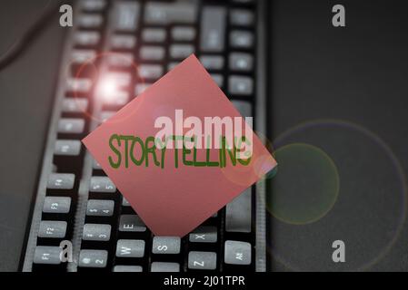 Conceptual display Story Telling. Word for social and cultural Activity ...